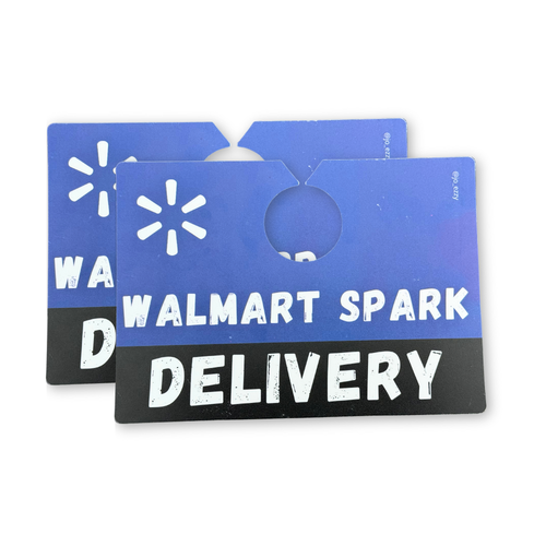JOEZZY Walmart Spark Delivery Sign – Double-Sided Car Sign for Sparkers | Dashboard or Rearview Mirror Display | Gig Driver Walmart Spark Accessory