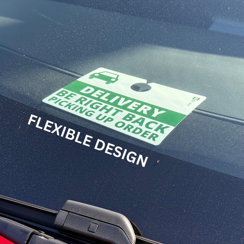 JOEZZY Delivery Driver Sign For Car, UberEats & DoorDash Accessories, Durable & Flexible Material, 7 x 5 inches