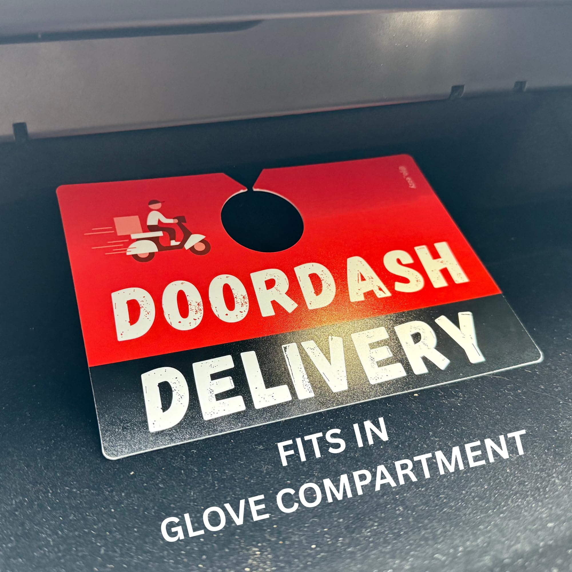 JOEZZY DoorDash Delivery Car Sign – Double-Sided for Dashers