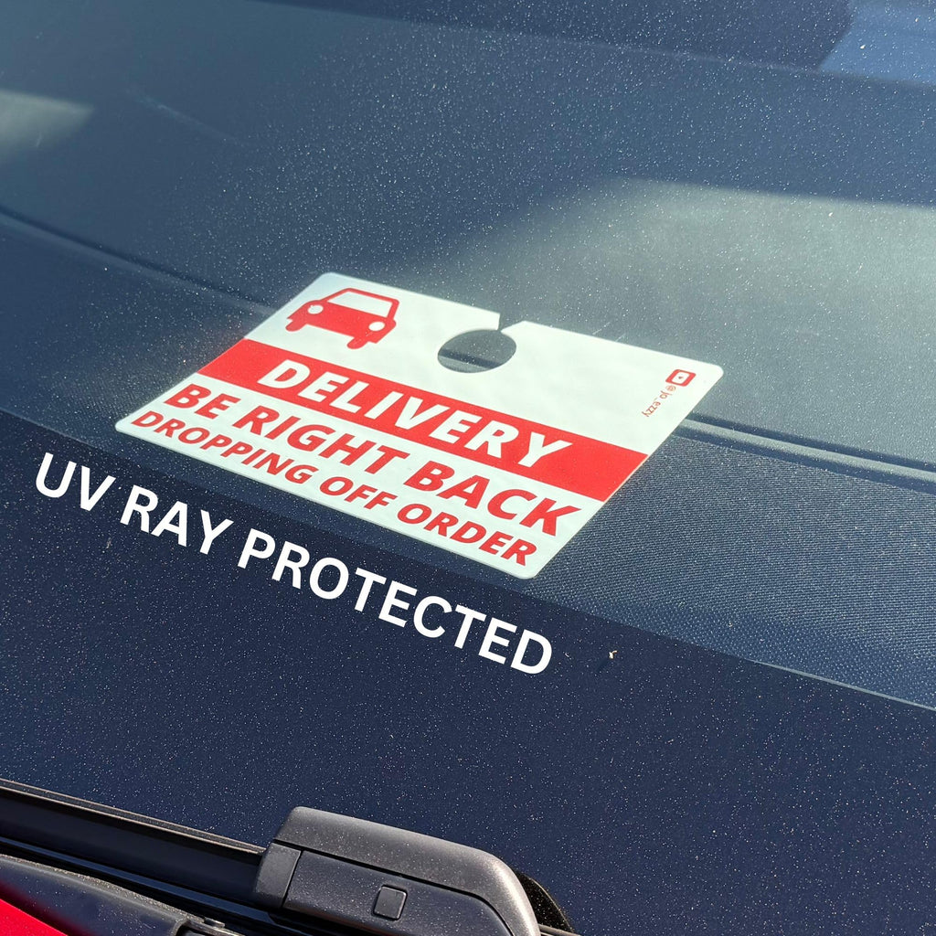 JOEZZY Delivery Driver Sign For Car, UberEats & DoorDash Accessories, Durable & Flexible Material, 7 x 5 inches