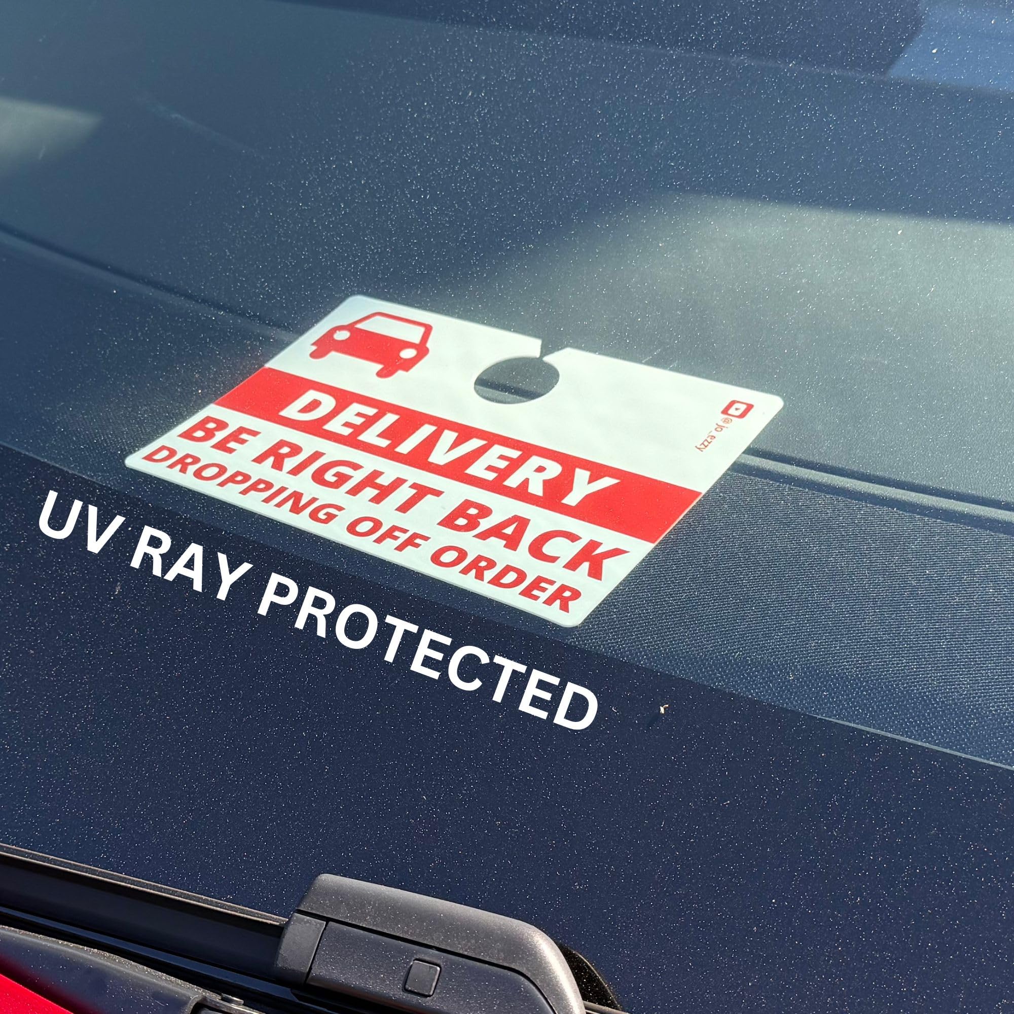 JOEZZY Delivery Driver Sign For Car, UberEats & DoorDash Accessories, Durable & Flexible Material, 7 x 5 inches