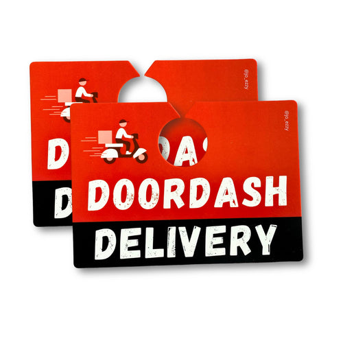 JOEZZY DoorDash Delivery Car Sign – Double-Sided for Dashers